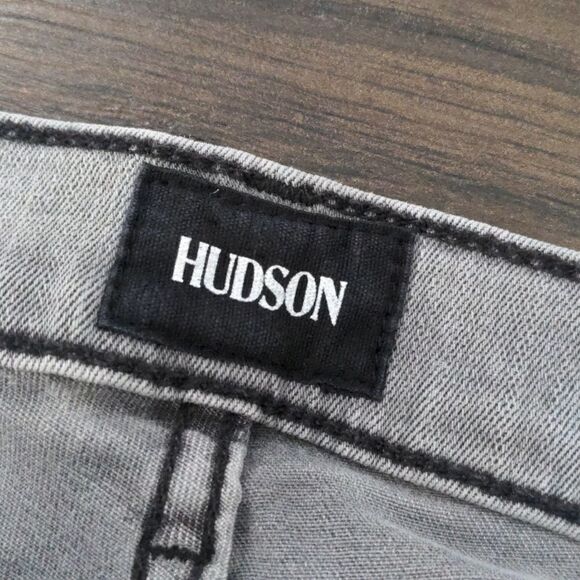 Hudson Harkin Crop Super Skinny Cuff Demu Gray Size 28 - Picture 3 of 11